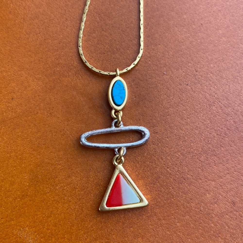 Madewell Boho Desert Sunset Pendant necklace